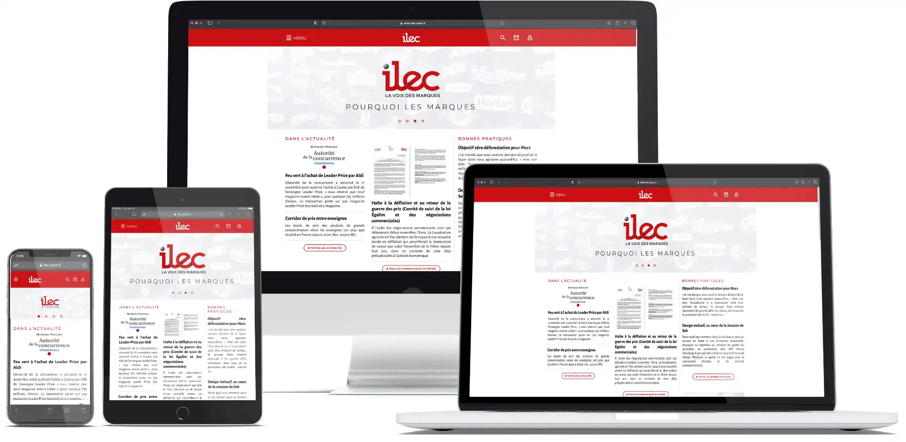 capture d'écran Ilec